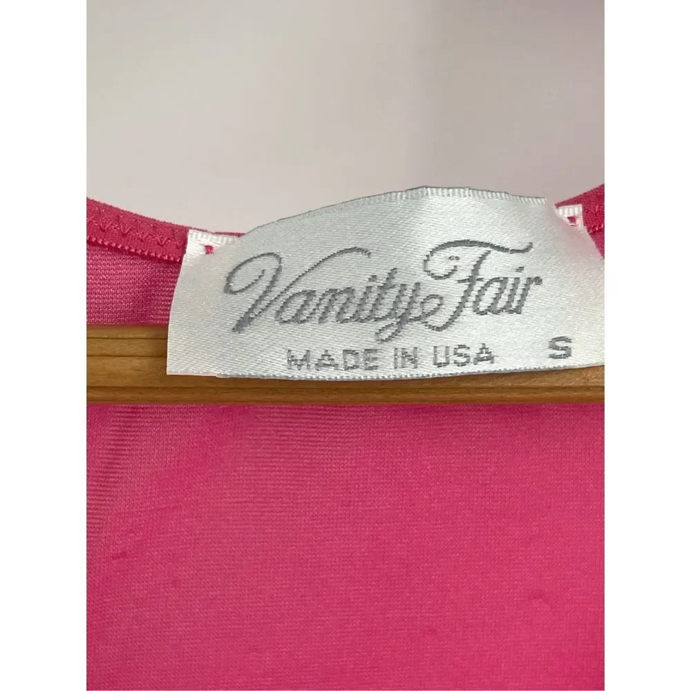 Vintage Vanity‎ Fair Slip Dress Nightgown Women's Size Small Pink Long